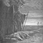 The Levite Finding Corpse Of Woman