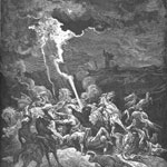 Илия уничтожает огнём посланников Охозии