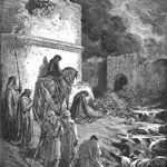Nehemiah Viewing Ruins Walls Of Jerusalem