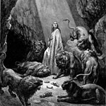 Даниил в яме со львами